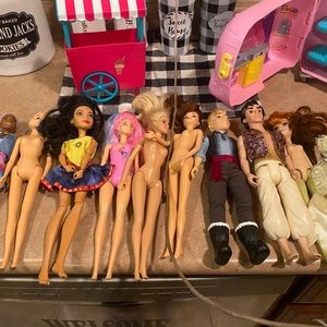 Lot if Barbie and accessories